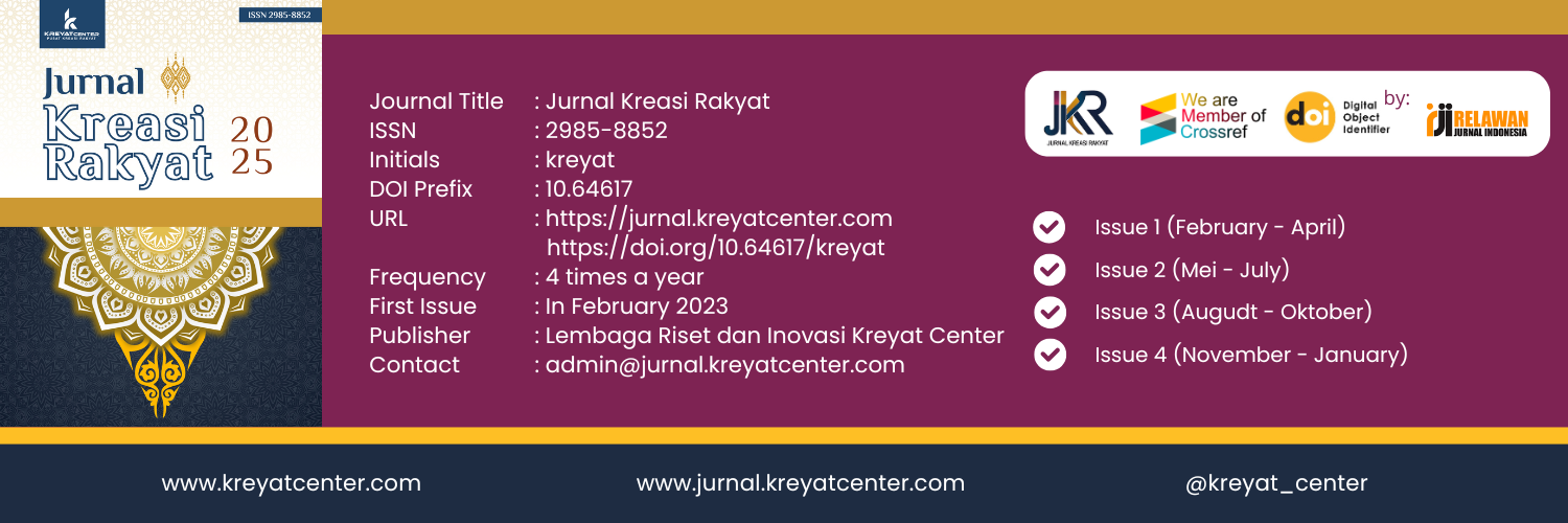 Tampilan depan web jurnal